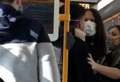 Metroda 'neden sarılıyorsun' kavgası