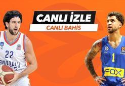 Anadolu Efes - Maccabi Tel Aviv maçı Tek Maç ve Canlı Bahis seçenekleriyle Misli.com’da