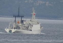 Rus istihbarat gemisi 'Donuzlav', Çanakkale Boğazı'ndan geçti
