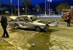 Otomobille kamyonet çarpıştı: 1 ölü, 5 yaralı