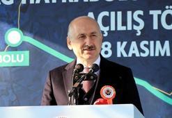 Bakan Karaismailoğlu: 4 saatten, 1 saat 20 dakikaya düşecek