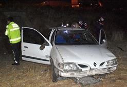Aksaray'da otomobil şarampole devrildi: 1 ölü 4 yaralı