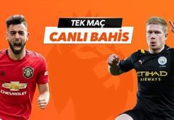 Manchester United - Manchester City maçı Tek Maç ve Canlı Bahis seçenekleriyle Misli.com’da