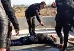 Mersin'de dehşet anları! Çocuklarının evini basıp kendini yaktı...
