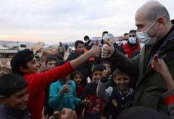 Bakan Soylu İdlib'te! 'Yüzbinlerce insana hayat eli uzatılıyor'