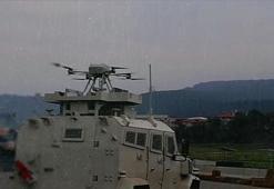 Silahlı drone Songar, askeri kara aracına entegre edildi