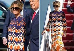 Dünya bunu konuşuyor! Melania Trump'ın elbisesi damga vurdu
