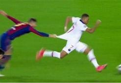 Pique Mbappe fırtınasına dayanamadı!