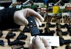 Kalem ve anahtarlık görünümlü suikast silahları ele geçirildi