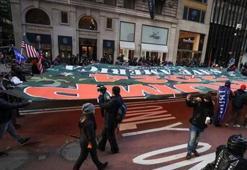 New York'ta Trump destekçilerine polis müdahalesi!