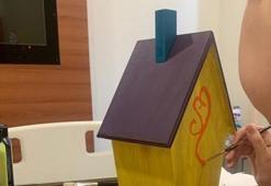 Kanser hastası çocukların yaptığı resimlerden sergi açıldı