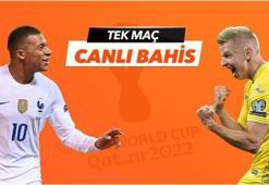 Fransa - Ukrayna maçı Tek Maç ve Canlı Bahis seçenekleriyle Misli.com’da