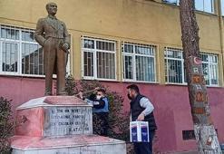 Tekirdağ'da Atatürk heykeline çirkin saldırı! Valilikten açıklama