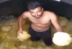 Mide bulandıran görüntüler! Fabrikada skandal