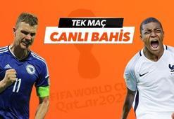 Bosna Hersek - Fransa maçı Tek Maç ve Canlı Bahis seçenekleriyle Misli.com’da