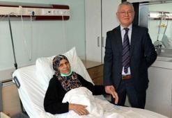 Karnından 9 kilo 600 gram ağırlığında tümör çıkartıldı