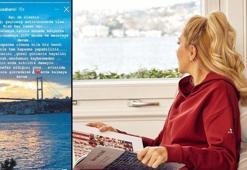 Arzu Sabancı boğaz manzaralı evden paylaştı! 'Sıkıldım demeyin'