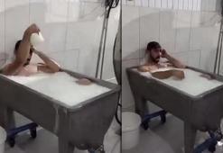 Süt kazanında banyo yapan 2 işçi hakim karşısında!