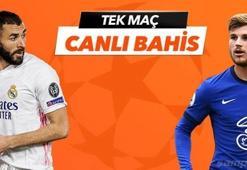 Real Madrid-Chelsea maçı Tek Maç ve Canlı Bahis seçenekleriyle Misli.com'da!