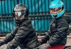 Yağmur Sarıoğlu ile oğlu motosiklet turunda