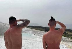 Pamukkale'de çekilen çıplak fotoğrafa tepki!