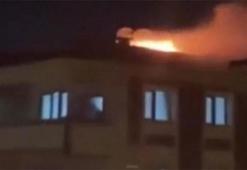 Şampiyonluk kutlamasında atılan havai fişek yangın çıkardı