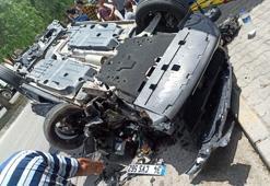 İlker Aksum'un otomobili takla attı! Araçta sıkıştı, son durumu...
