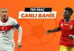 Türkiye - Gine maçı Tek Maç, Canlı Bahis ve Canlı İzle seçenekleriyle Misli.com'da