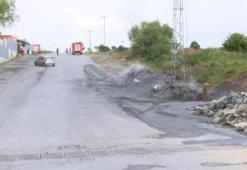 İstanbul'da kimyasal atık alarmı! Yol trafiğe kapatıldı