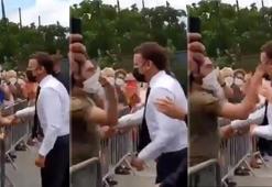 Fransa lideri Macron'un tokatlı saldırıya uğramasına tepki
