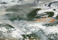NASA duyurdu! Tarihte bir ilk: Dumanlar 3 bin kilometre uzaktaki Kuzey Kutbu'na ulaştı...