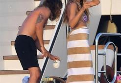 Heidi Klum ve eşi lüks teknede romantik anlar yaşadı! Görüntülendiklerini fark edince...