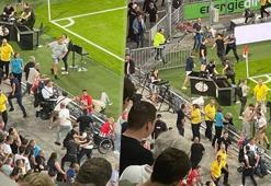 PSV - Galatasaray maçının devre arasında gerginlik! Çirkin saldırı...