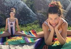 Isabeli Fontana esnekliğini sergiledi