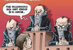 Hakimlere poşu taktı