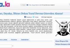 'Dayakçı Dekan istifa' kampanyası