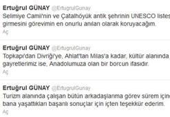 Flaş!.. Flaş!..  Günay twitter'dan veda mı etti?