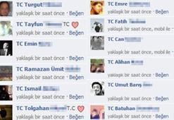 Facebook'ta "TC" çılgınlığı!
