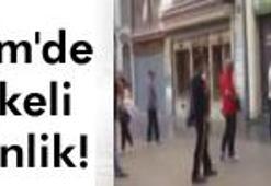 Taksim'de iki genç ağır yaralı!