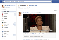 Facebook''ta gif paylaşabilirsiniz