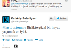 Biz de size karşı boş değiliz