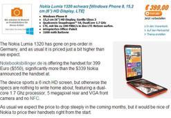 Nokia Lumia 1320 için ön sipariş süreci başladı
