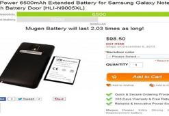 Galaxy Note 3 için dev batarya satışa sunuldu!