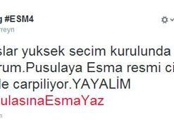 'Oy pusulasına Esma yaz' esprisi büyüdü!