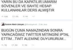 Yasağa rağmen Tweet atmaya devam etti!
