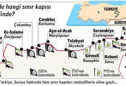 877 kilometrelik sınır muhaliflerin eline geçti!