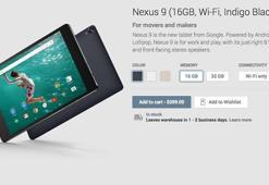 Nexus 9 Google Play'da listelendi