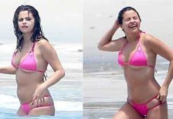 Selena Gomez bikiniye sığmadı