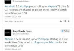 Sony bu defa Xperia C3 ve Xperia T2 Ultra için Lollipop güncellemesini başlattı