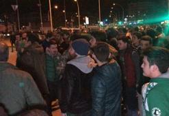 Bursaspor'a protestolu karşılama